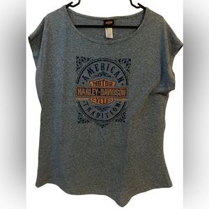 Harley Davidson women’s sleeveless rhinestone shirt - Indiana
